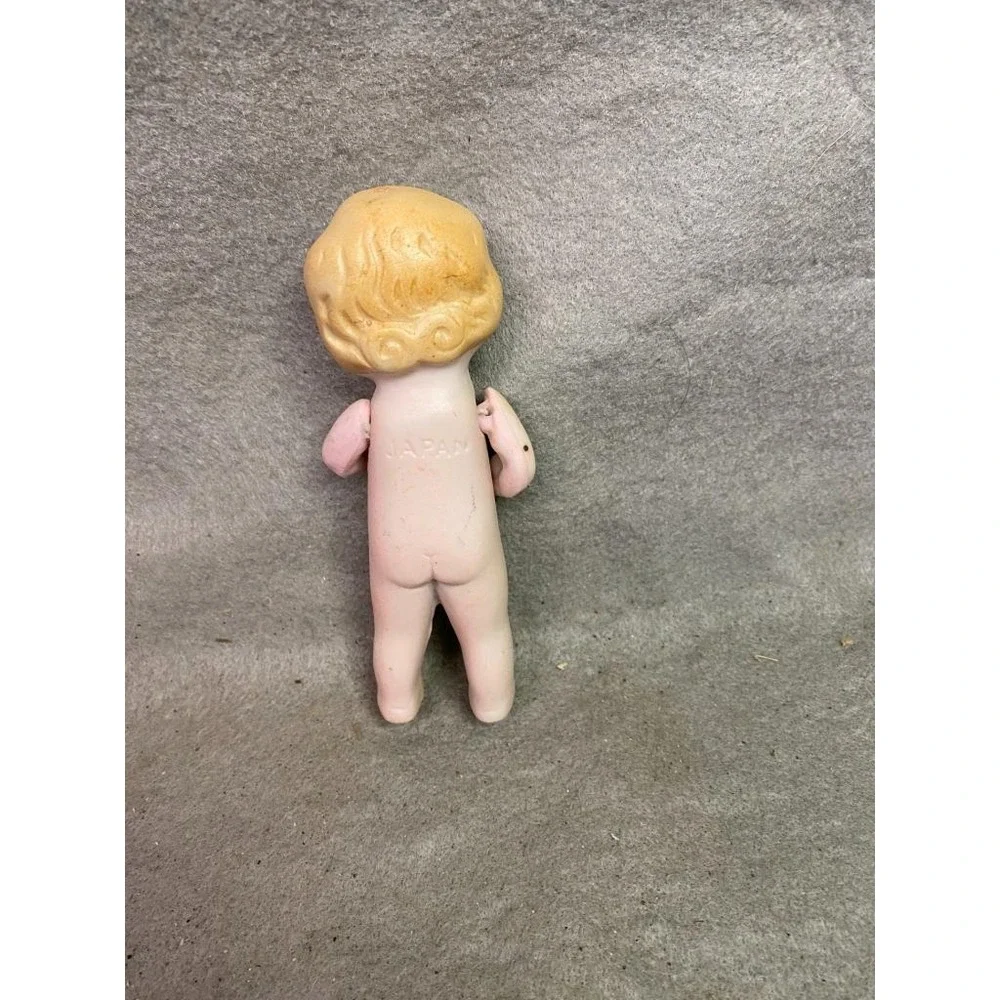 VINTAGE‎ 5 INCH BISQUE EMMA DOLL JOINTED AT SHOULDERS JAPAN